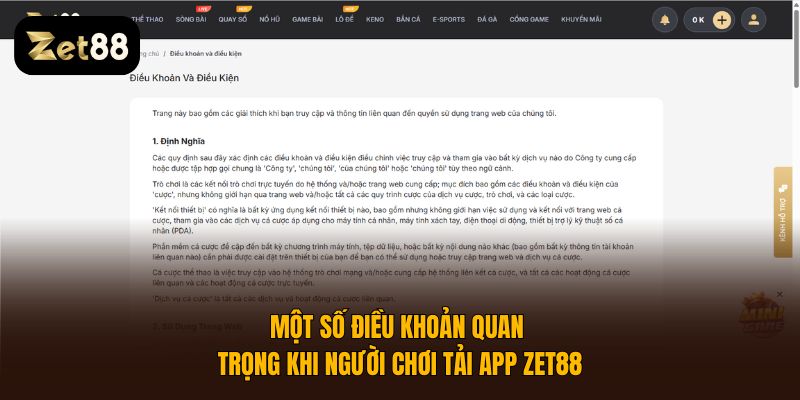 Tải app Zet88